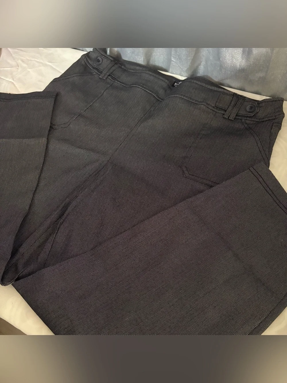Soho dark grey pinstripe trousers woman’s XL